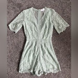 Socialite lace romper